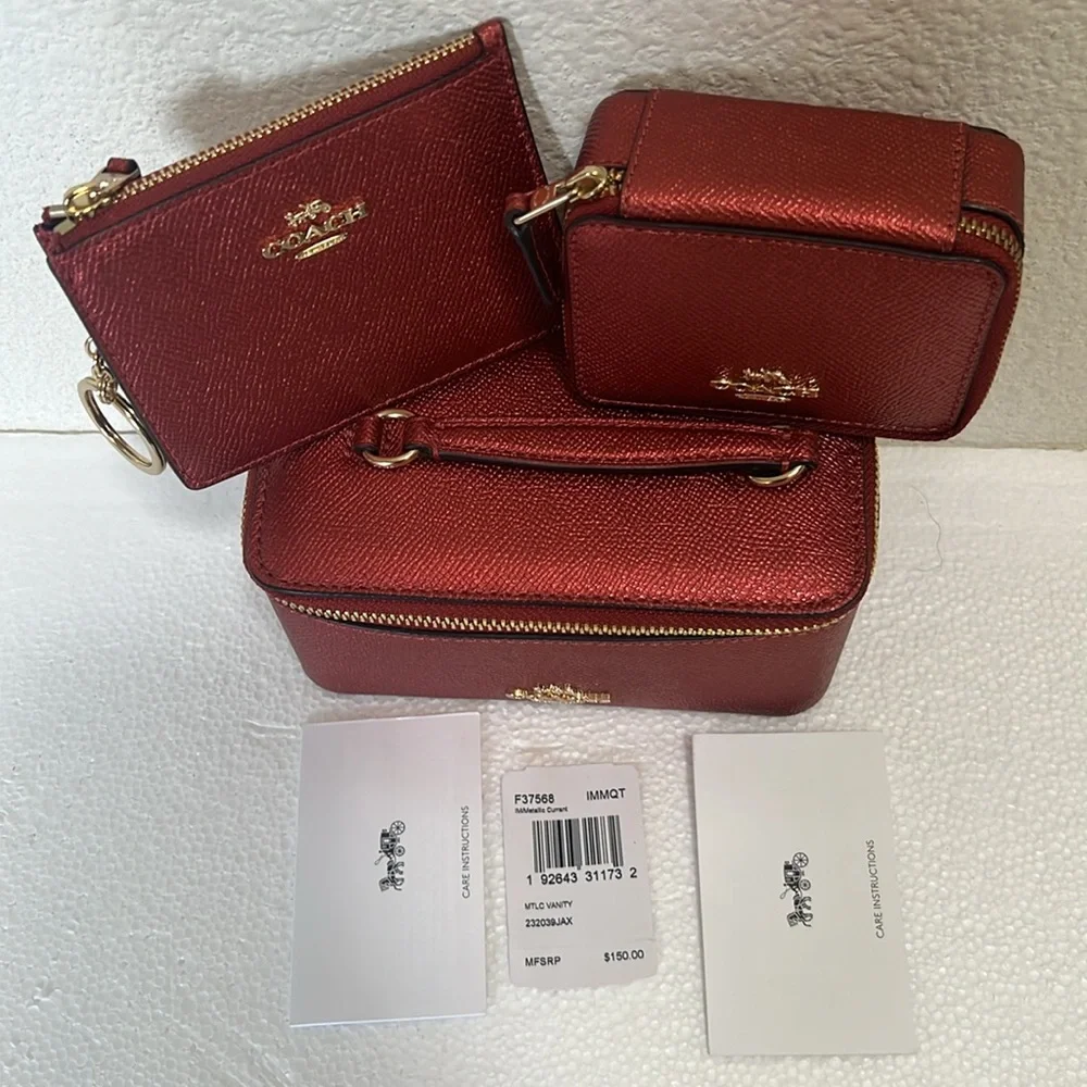 Coach Metallic Vanity 3 piece set - Picture 14 of 14